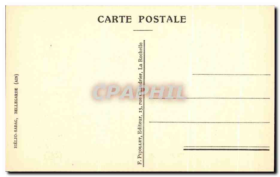 CPA Rue Bletterie XVI Siecle La Rochelle — Verso