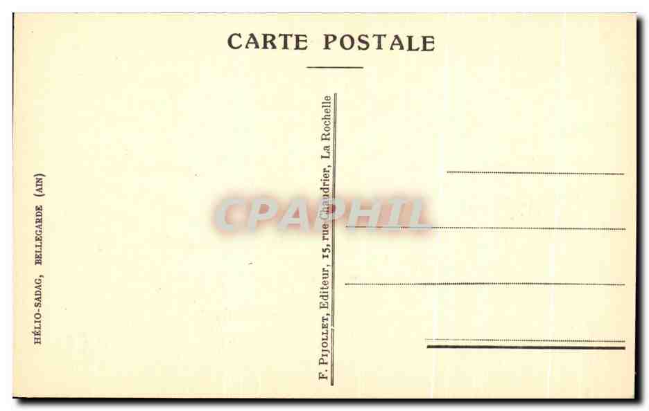 CPA Sur La Plate forme de la Tour Saint Nicolas La Rochelle — Rückseite