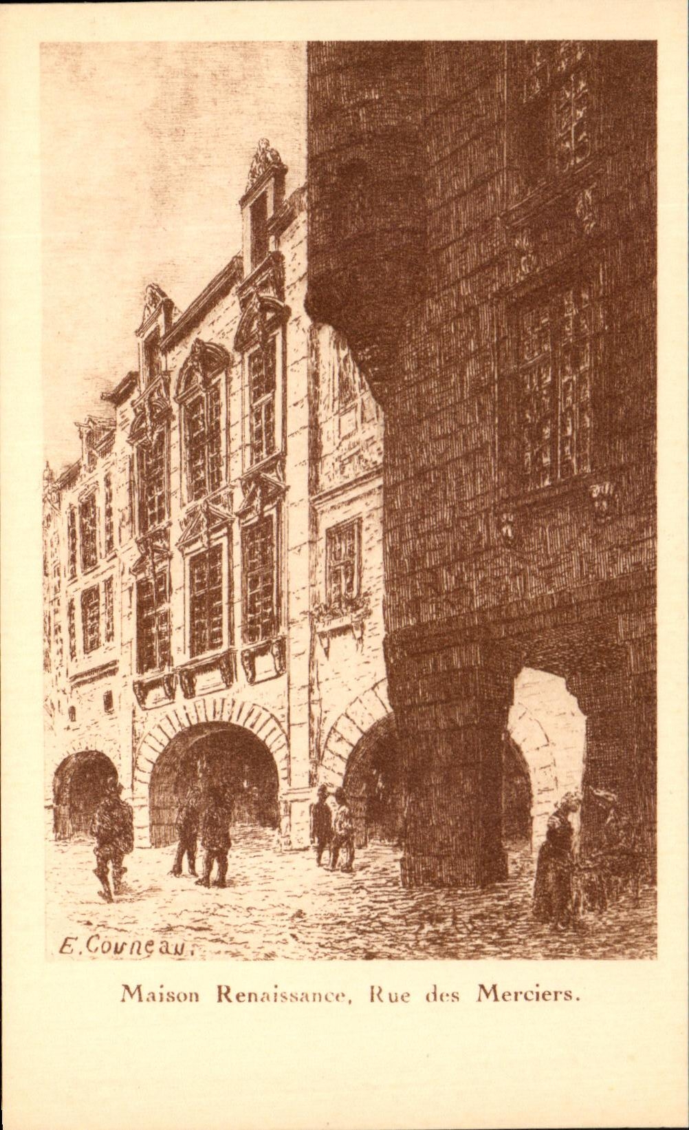 CPA Maison Renaissance Rue des Merciers La Rochelle