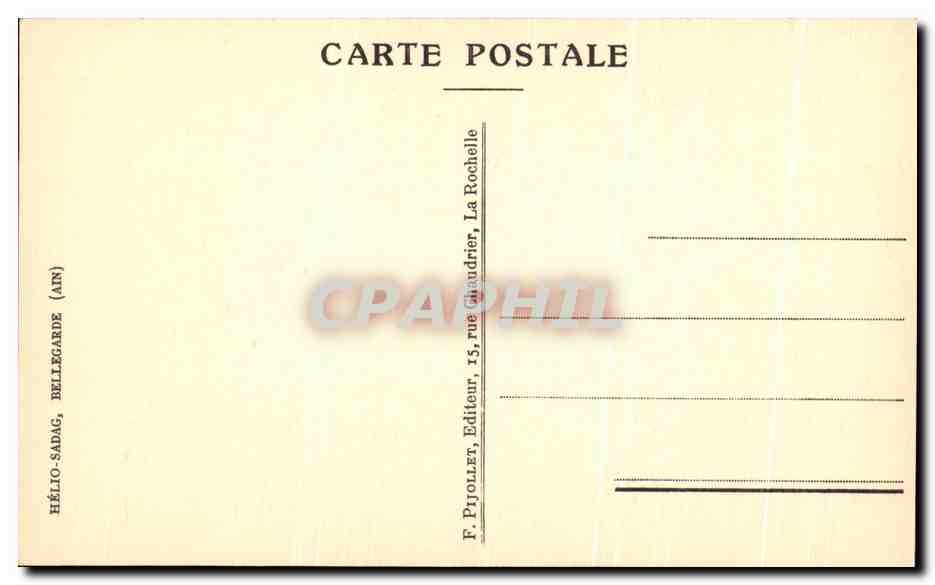 CPA Maison Renaissance Rue des Merciers La Rochelle — Verso