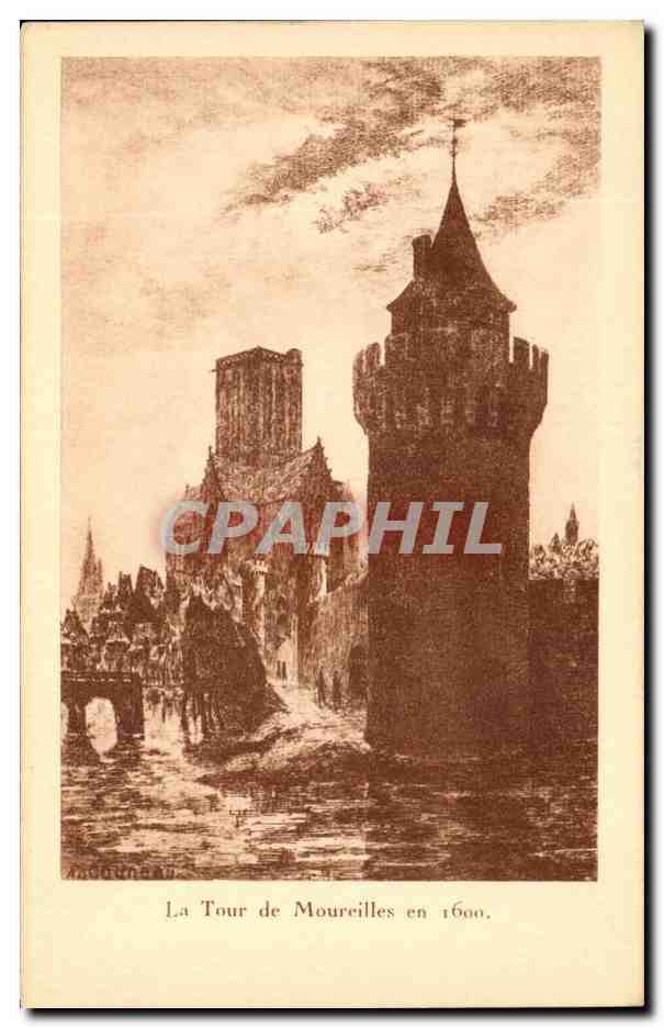 La Tour de Moureilles en 1600 — gravure historique — F. Pjollier, éditeur, La Rochelle