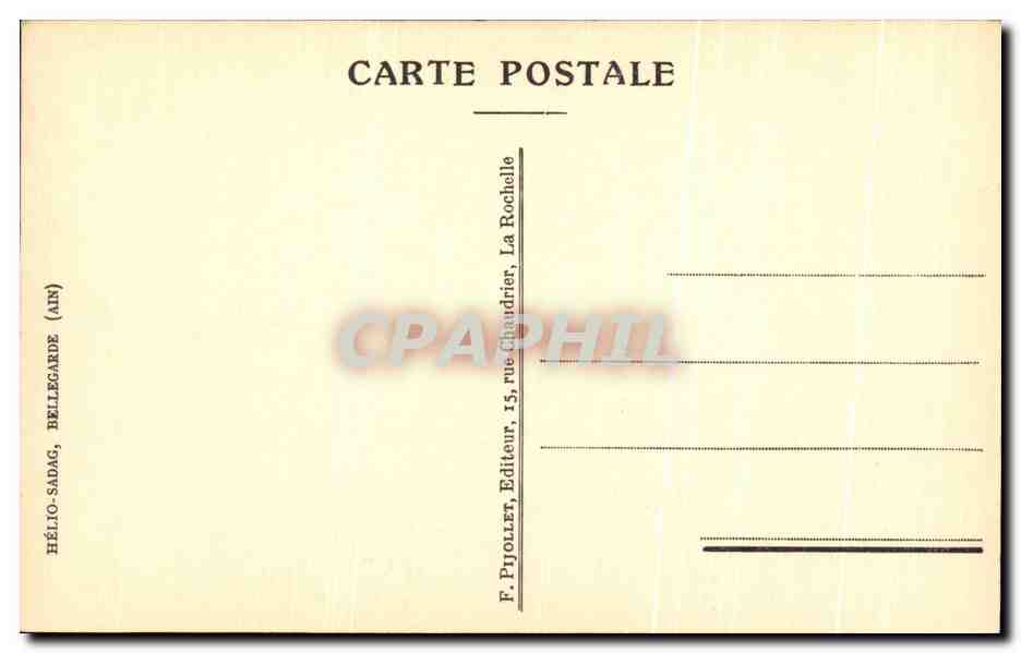 CPA Commanderie des Templiers Porte de la rue du Temple 1700 La Rochelle — Rückseite