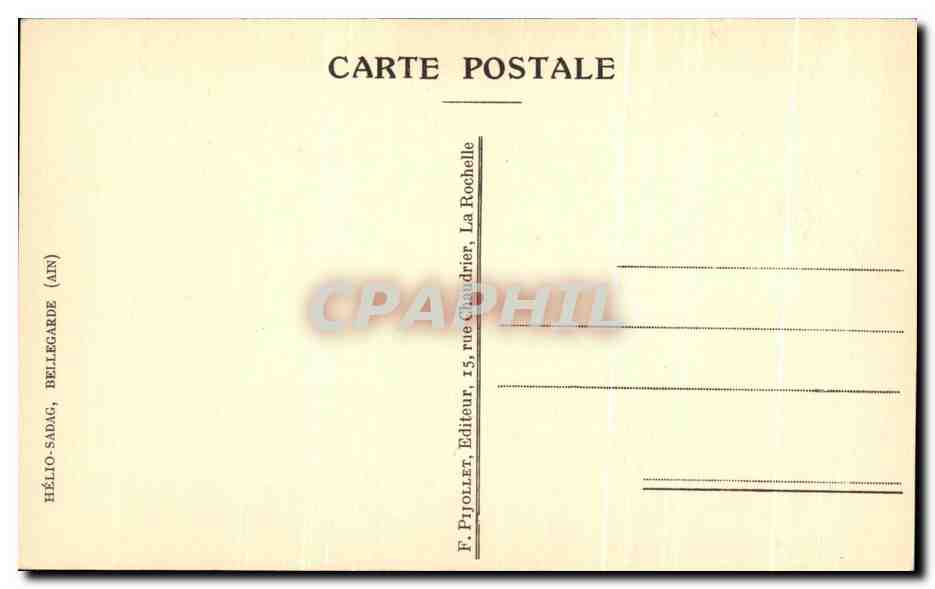 CPA Restitution de l'entree du Port au XV Siecle La Rochelle — Rückseite