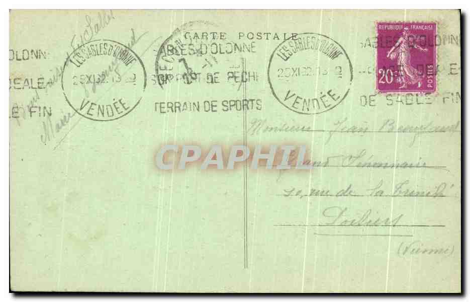 Les Sables-d'Olonne - Les Rochers sur la Côte du Puits d'Enfer — Édition des Nouvelles Galeries, n°82 — Reverso