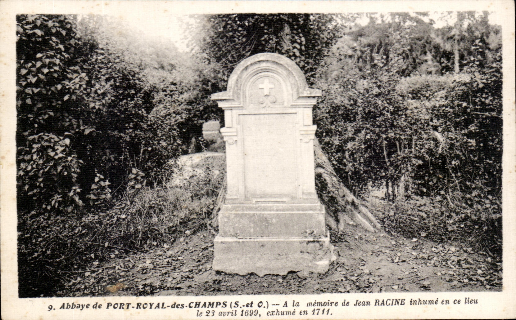 CPA Abbaye de Port Royal des Champs A la memoire de Jean Racine