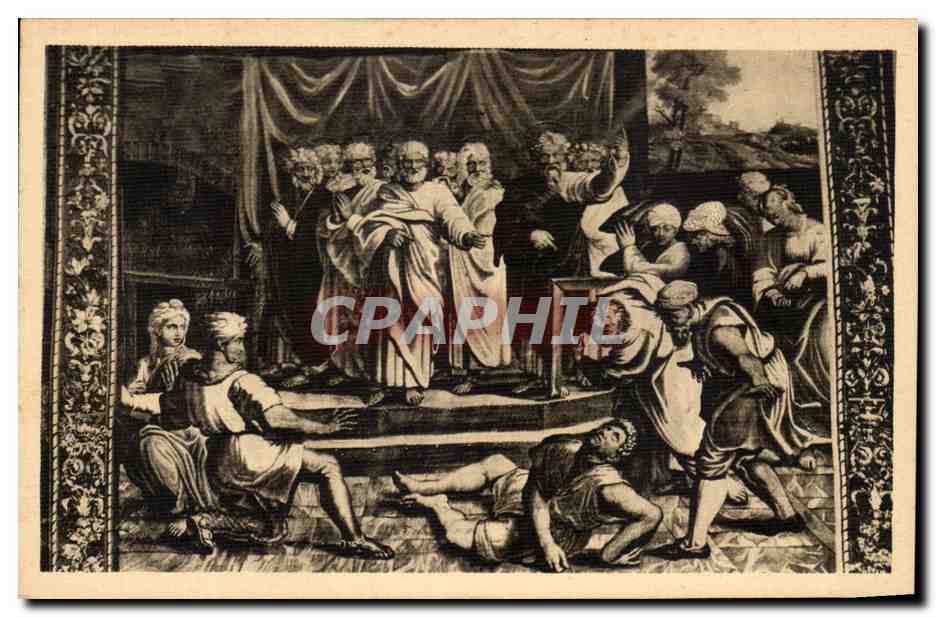 CPA Beauvais Tapisserie de la Cathedrale representant la Mort d'Ananie