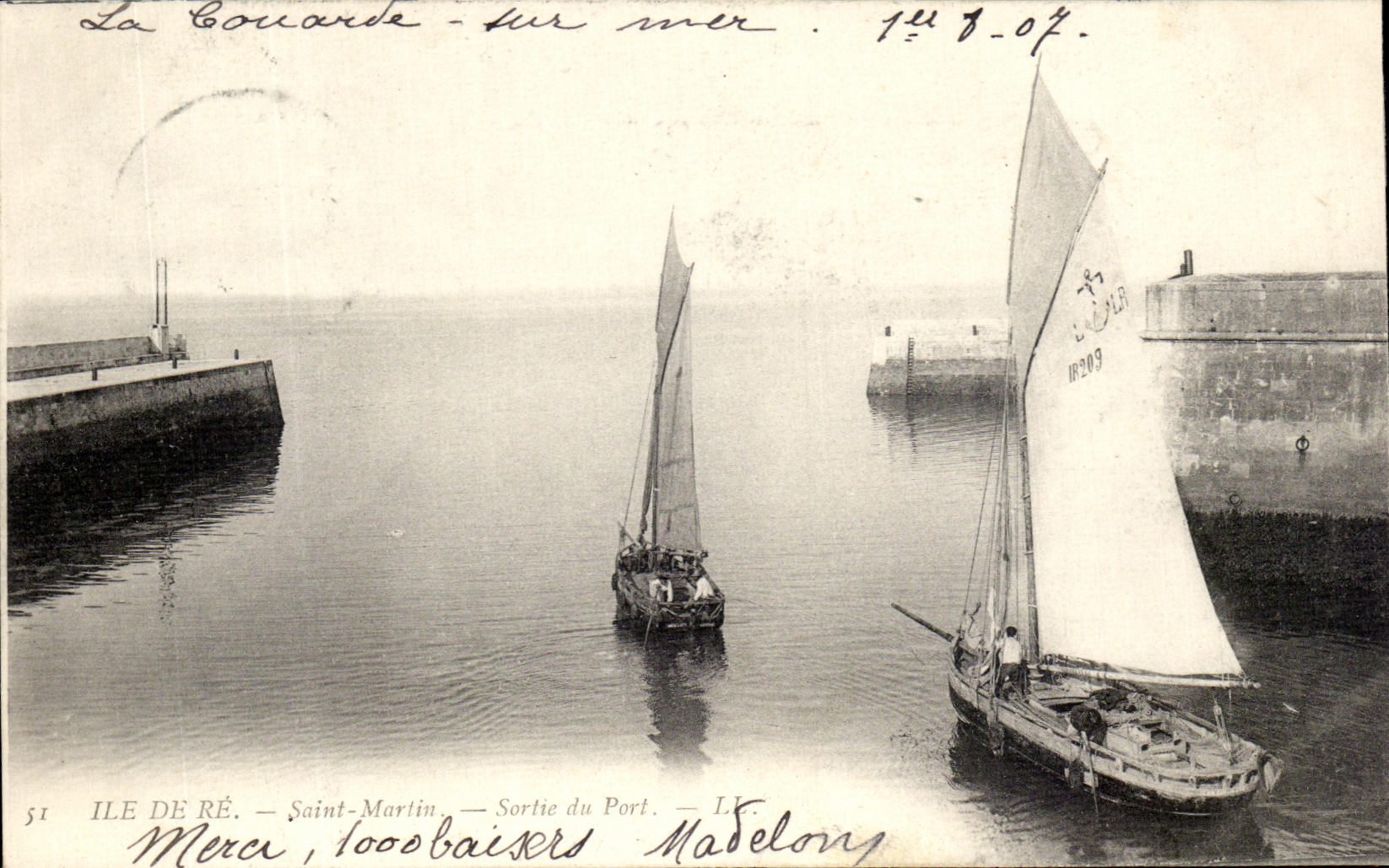 La Courcarde-sur-Mer — Sortie du Port — L.P. Madelong