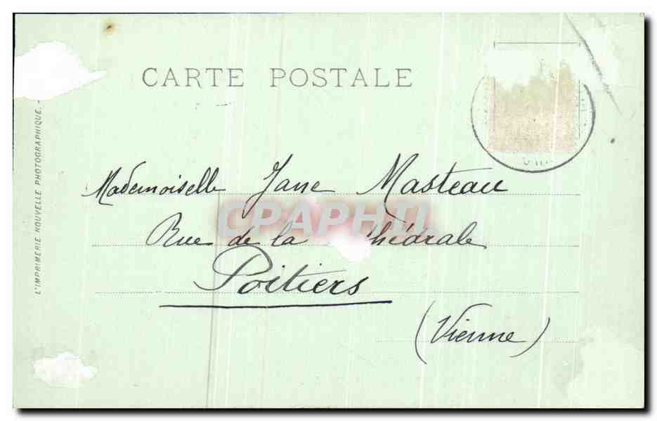 La Courcarde-sur-Mer — Sortie du Port — L.P. Madelong — Verso