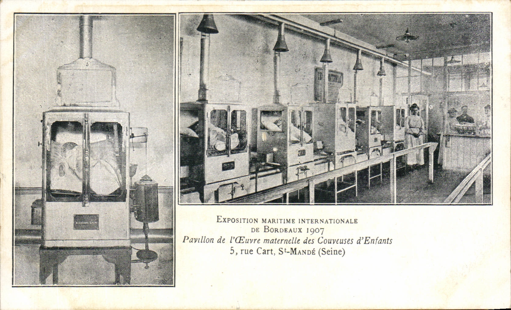 CPA Exposition Maritime Internationale De Bordeaux 1907 Pavillon De l'oeuvre maternelle des couveuses d'enfants St Mande