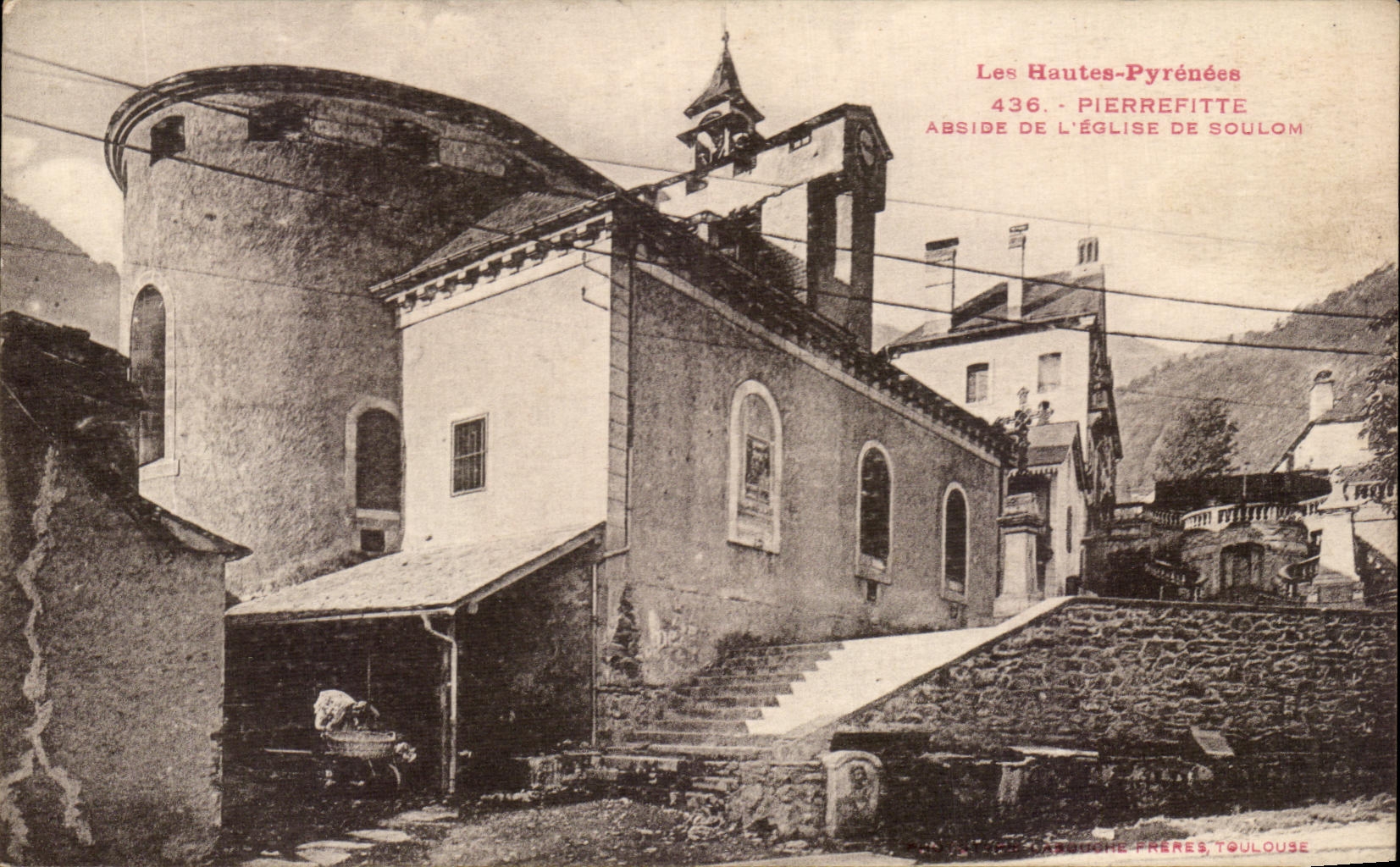 CPA Les Hautes Pyreneens Pierrefitte Abside De L'Eglise De Soulom