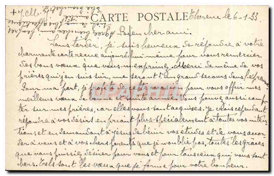 CPA Sanatorium Du Clerge De France Thornec Le Sanatorium Et Le Baou Roux — Rückseite