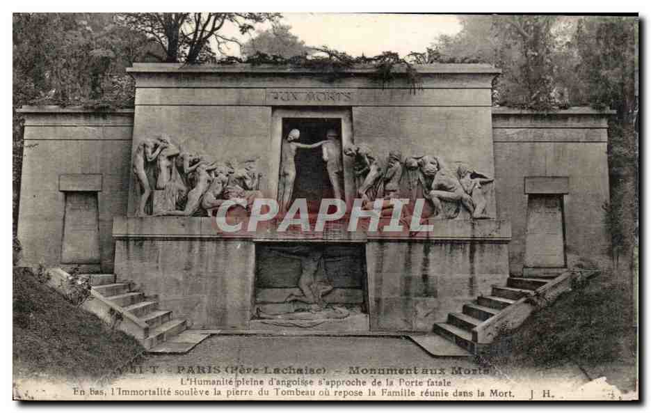 CPA Paris Monument Aux Morts Militaria
