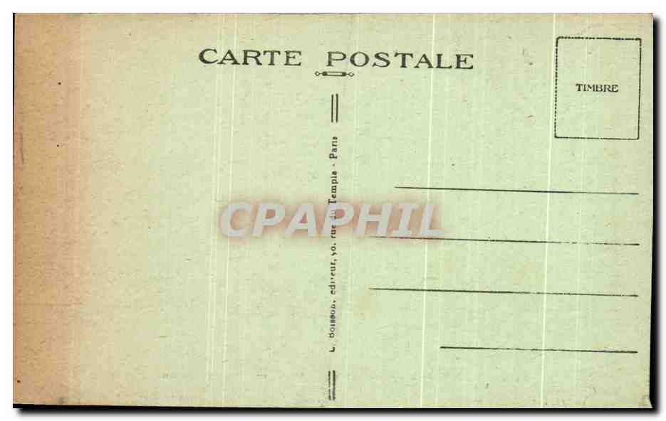 CPA Paris Monument Aux Morts L'Humanite Pleine d'angoisse Militaria — Verso