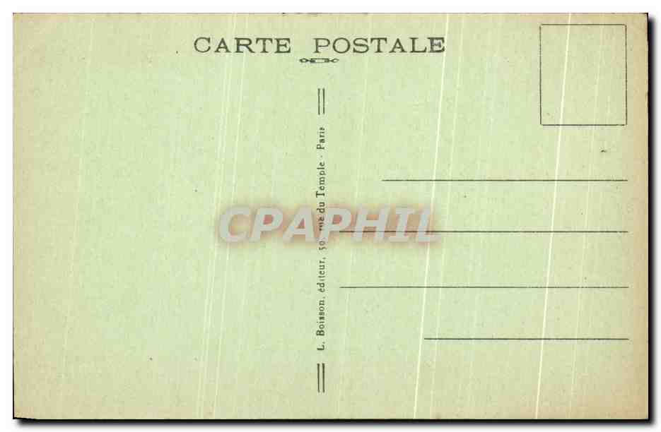 CPA Tombeaux Historeques La Fontaine Celebre Fabuliste Moliere Pocquelin Paris Pere Lachaise — Rückseite