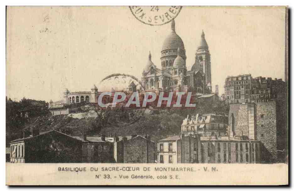CPA Basilique Du Sacre Coeur De Montmartre Paris