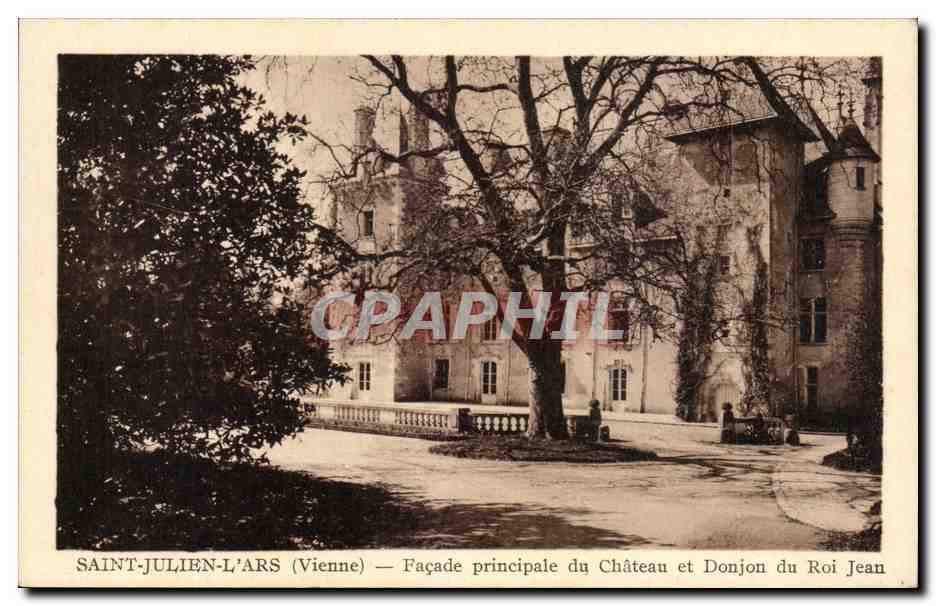 CPASaint Julien L'Ars Facade principale du Chateau et Donjon du Roi Jean