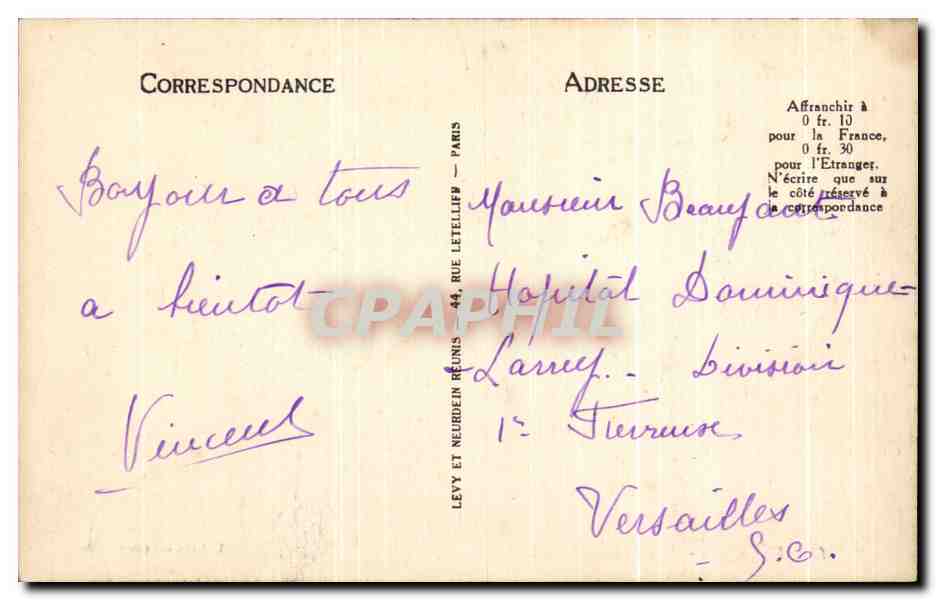 CPA Fecamp Rue Jacques Huet (bien animee) — Verso