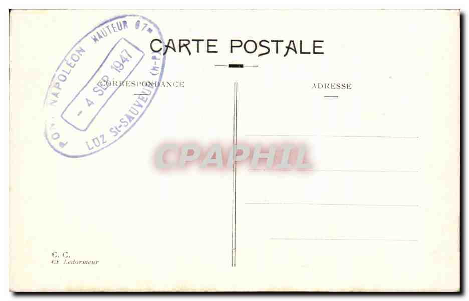 CPA Gavarnie Pic long Campbieil Aiguillous  — Verso