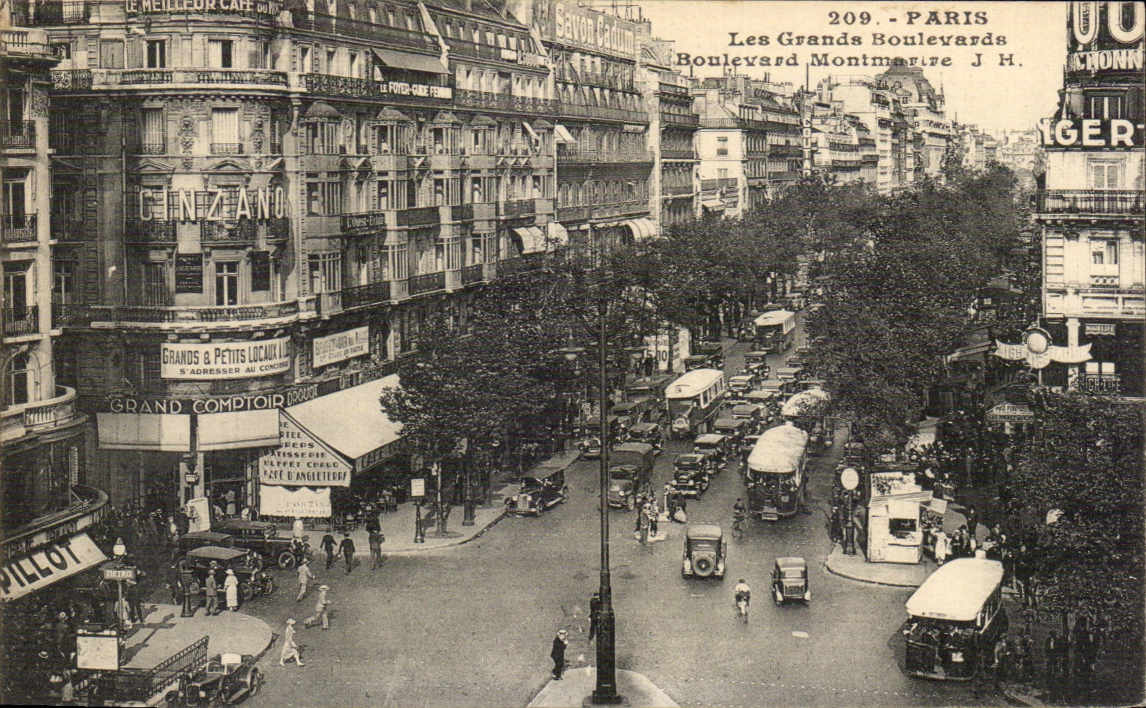 CPA Paris Les Grands Boulevards Boulevard Montmartre