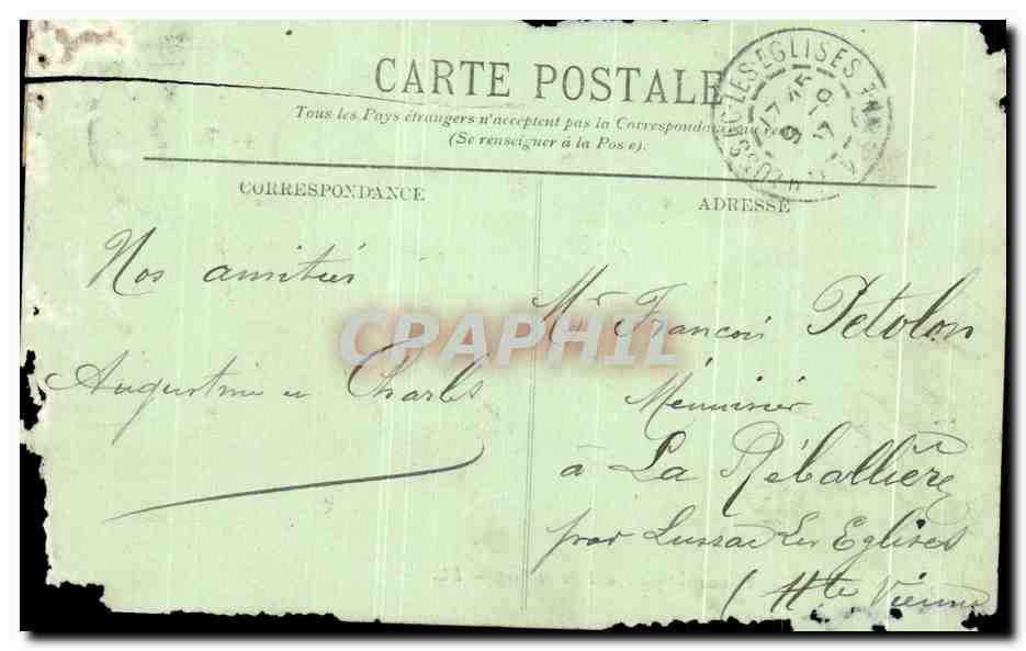 Le Havre — Transatlantischer Frachter im Vorhafen — LL. — Rückseite