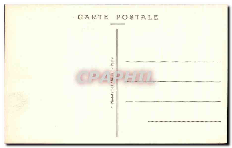CPA Paris Vue Generale du Palais Royal — Rückseite