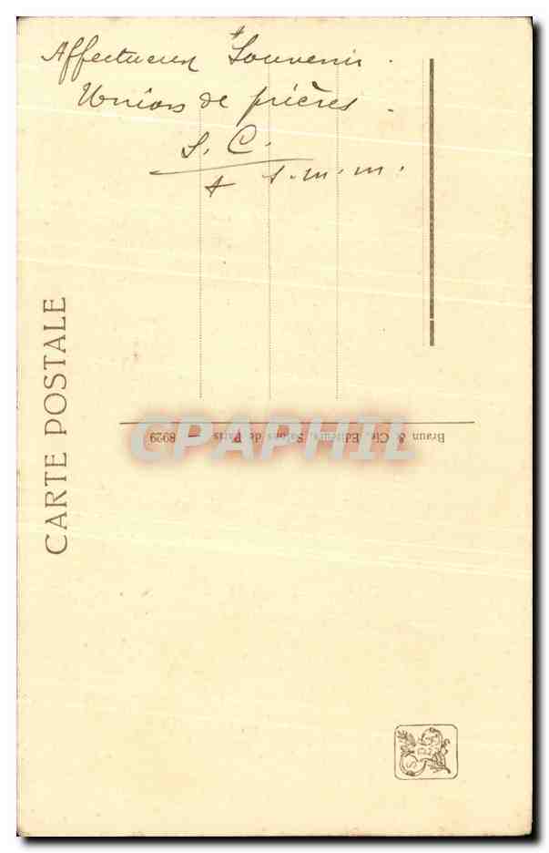 CPA Marie Au Pied de la Croix — Rückseite