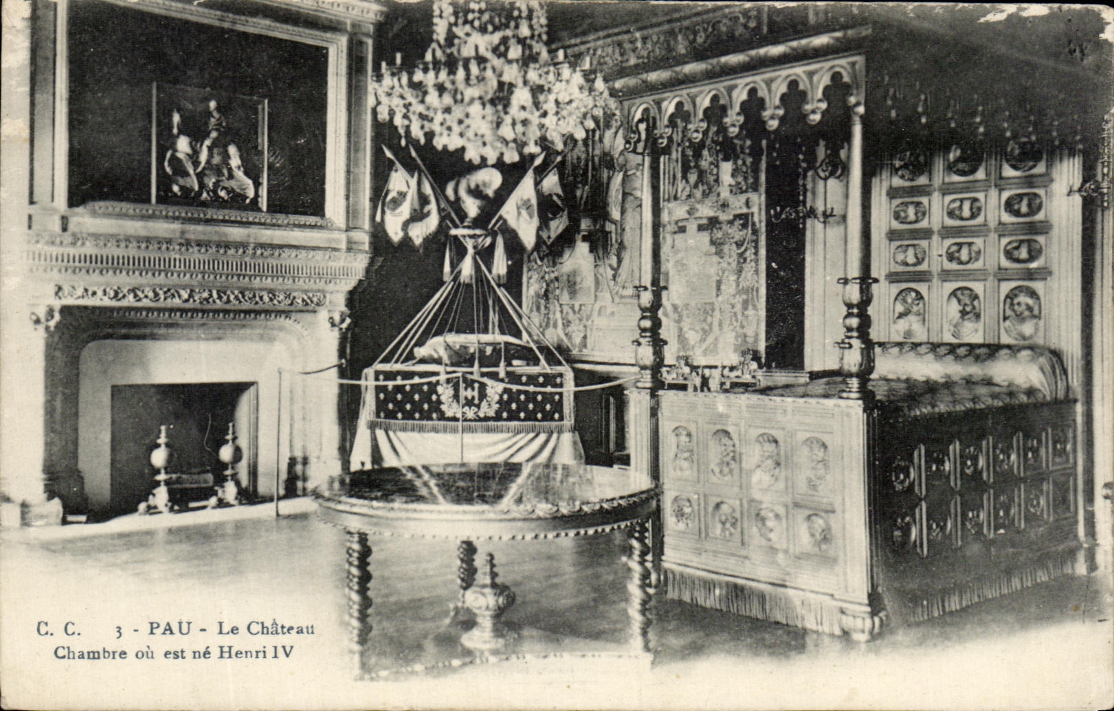 Pau - Le Château - Chambre où est né Henri IV