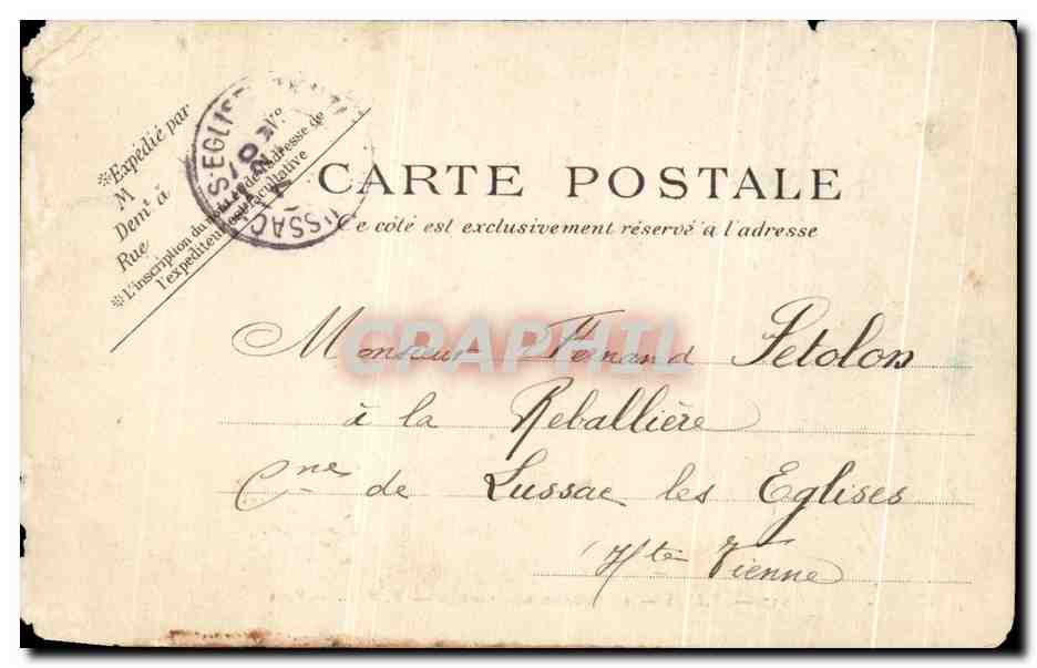 CPA Paris Le Square Des Vosges — Rückseite