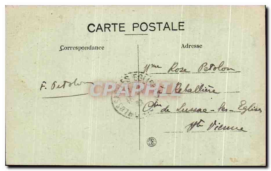 Camp de La Courtine — Mess et Habitations des Ouvriers — La Creuse Pilloresque — Verso