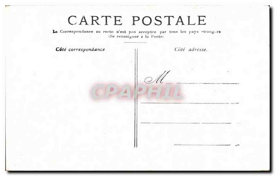 CPA Paris La Cour du Carrousel Louvre — Rückseite