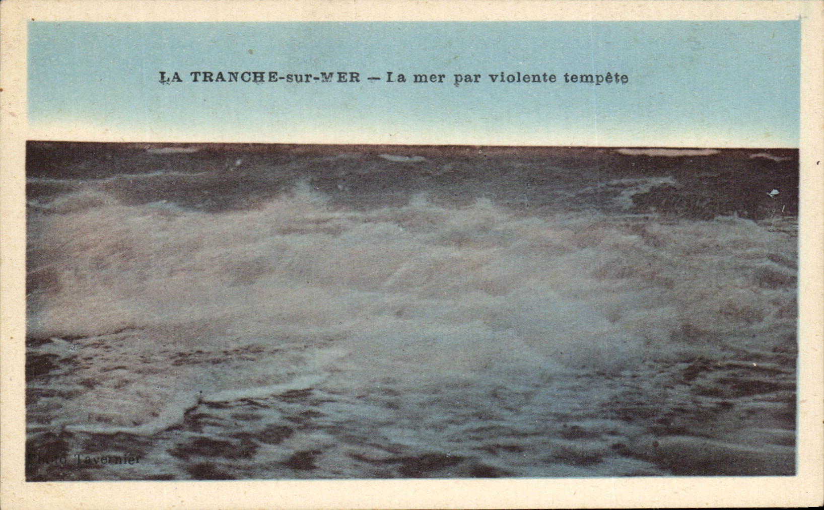 CPA La Tranche Sur Mer La Mer Par Violente Tempete