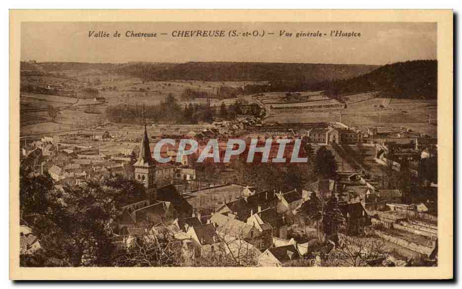 CPA Vallee De Chevreuse Chevreuse Vue Generale L'Hosplce