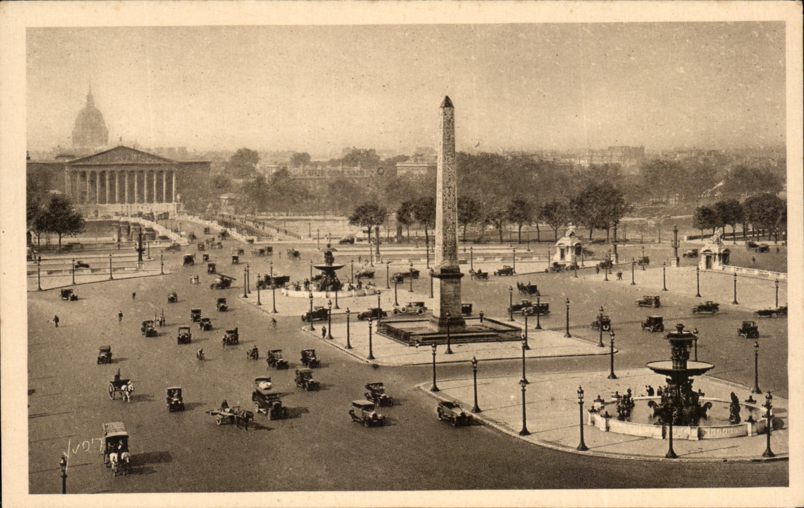 CPA Paris En Flanant La Place De La Concorde