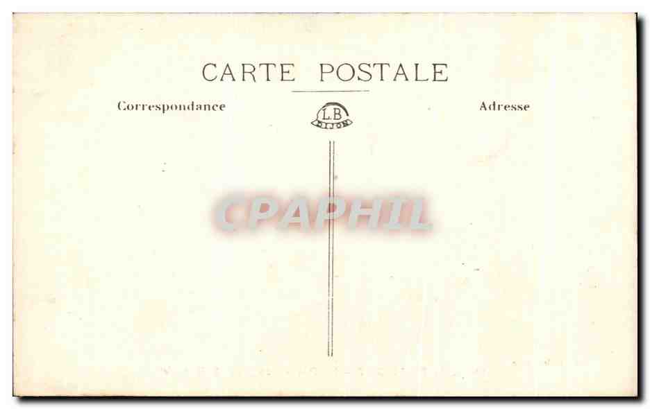 CPA Abbaye De Pontigny La Porte Sculptee — Back