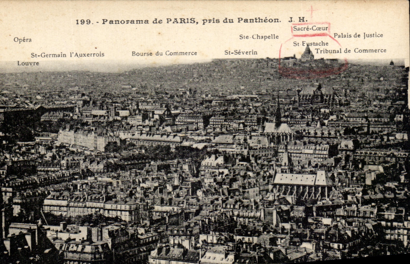 CPA Panorama De Paris Pris Du Patheon