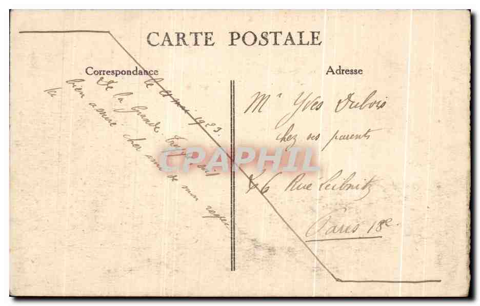 CPA Monastere De La Grande Trappe Le Calvaire et la route de Bonsmoulins — Rückseite