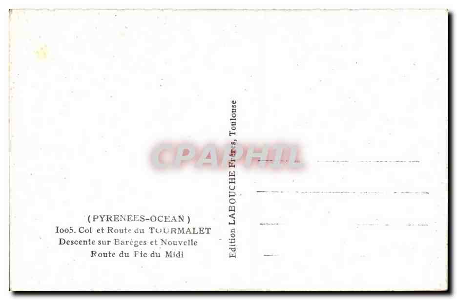 Col du Tourmalet — Route du Midi — Édition Labouche, Toulouse — Reverso