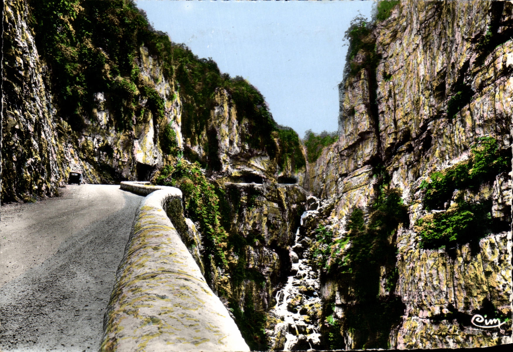 CPSM Chapelle en Vercors Les grands Goulets La cascade