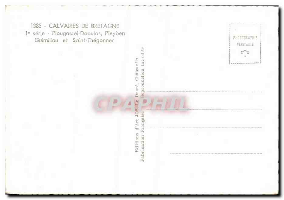 CPA Calvaires De Bretagne Plougastel Daoulas — Reverso