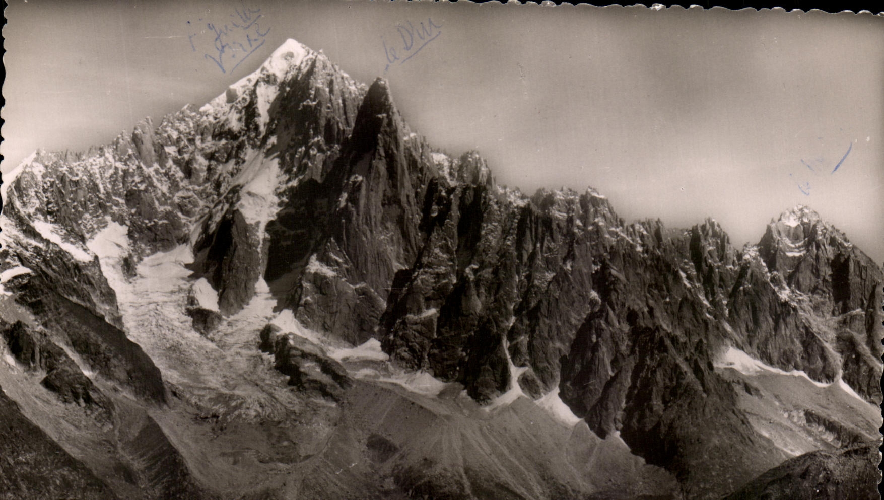 Chamonix — Vue des Aiguilles Vertes et du Mont Blanc — Éditions Photographiques Jansoul