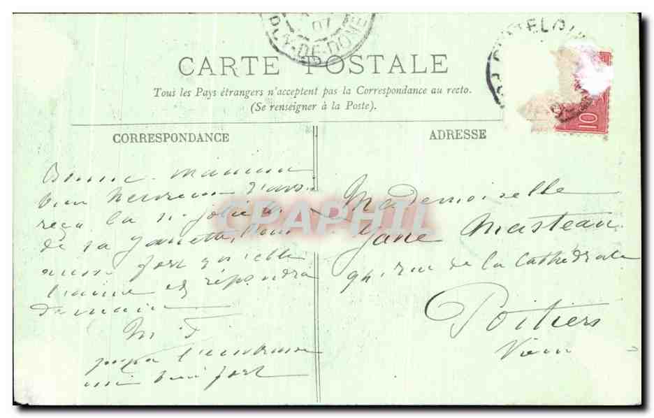 CPA Types d'Auvergne Vieille Paysanne Folklore — Reverso