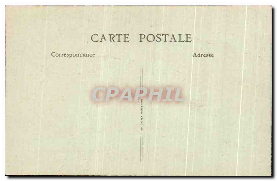 CPA Reims en Ruines La Cathedrale Le Porche meridional — Rückseite