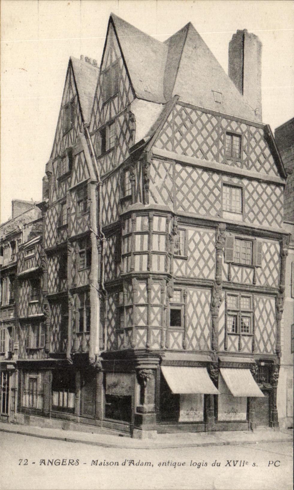 CPA Angers Maison D'Adam antique logis du 17eme