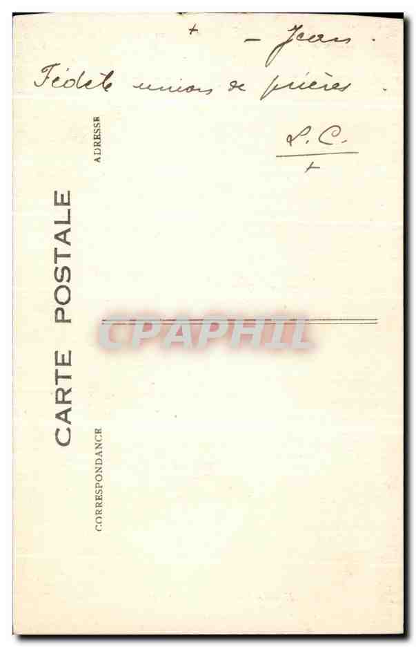 CPA Eglise Notre Dame De Paris — Verso