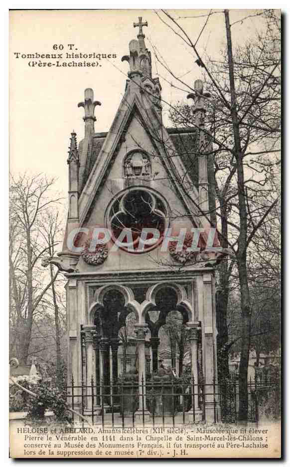 CPA Tombeaux Historques Heloise et Abelard Pere Lachaise Paris 