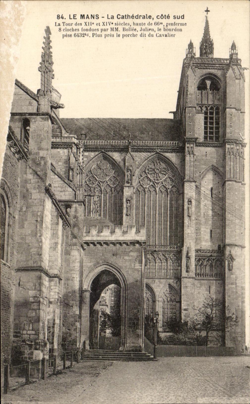 CPA Le Mans La Cathedrale Cote La Tour 