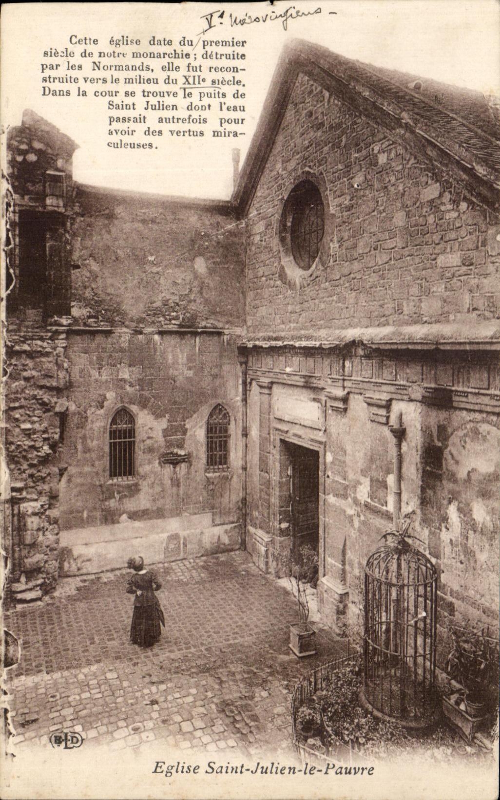 CPA Eglise Saint Julien Le Pauvre Paris 