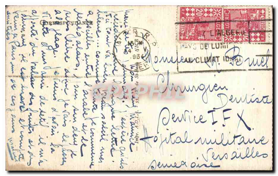 CPA Alger La Cathedrale Algerie  — Back