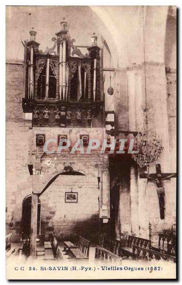 St-Savin (H.-Pyr.) — Vieilles Orgues (1887) — Carrache, éditeur, Pau
