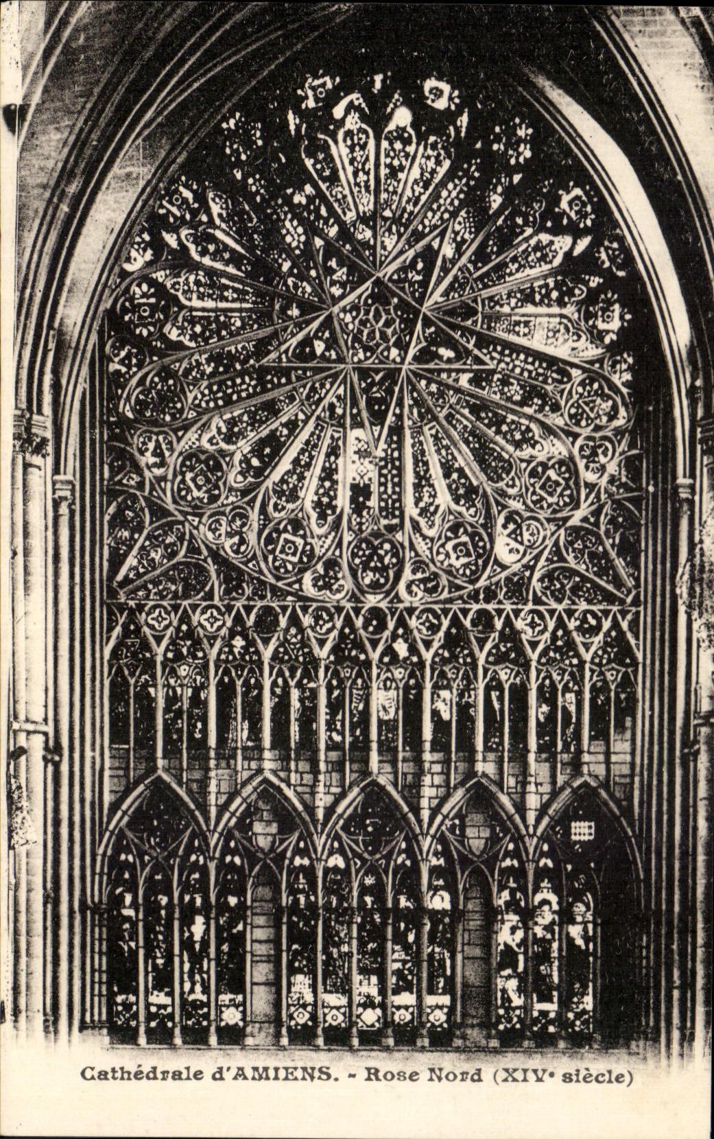 CPA CAthedrale d'Amiens Rose Nord